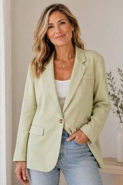 Bohme Women's Xl Lime Green Blazer NWT